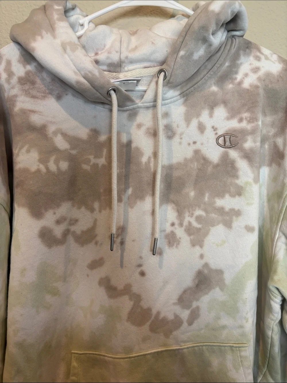 2X Champion Tie-Dye women’s Sweatpants & Hoodie SET- Taupe & Light Green